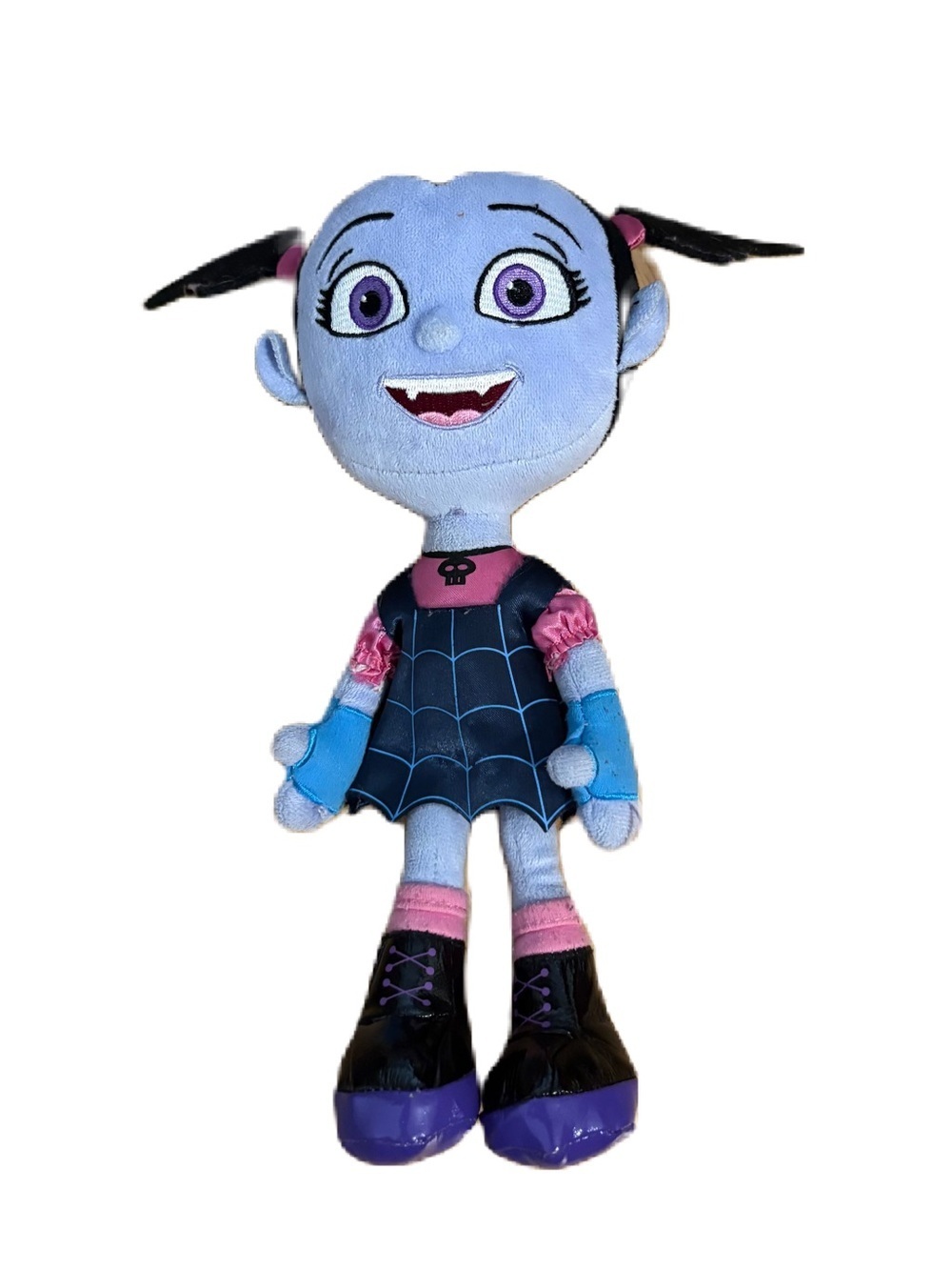 Disney Purple-Blue Vampirina Plush Doll with Pink Accents Stuffed Animal